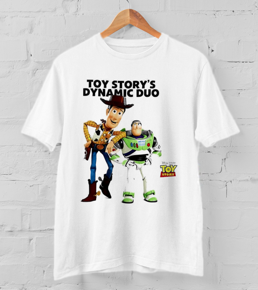 Toy Story's Dynamic Duo Woody And Buzz Lightyear T-Shirt