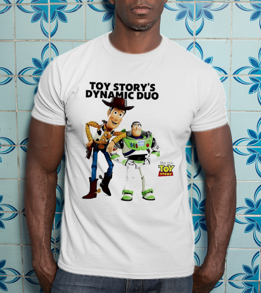 Toy Story's Dynamic Duo Woody And Buzz Lightyear T-Shirt
