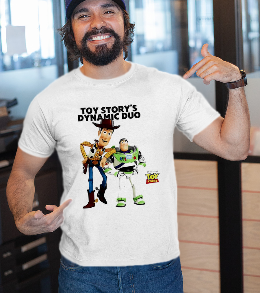 Toy Story's Dynamic Duo Woody And Buzz Lightyear T-Shirt