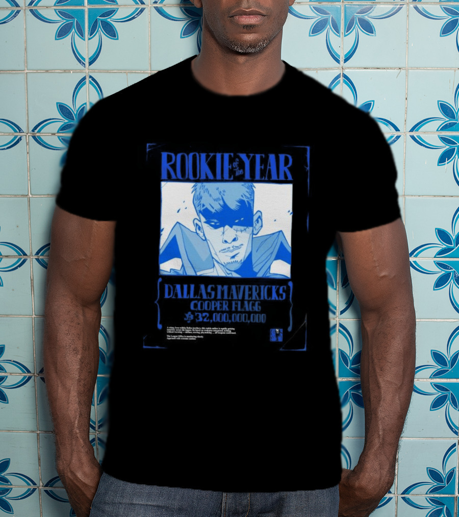 Rookie Of The Year Dallas Mavericks Cooper Flagg Basketball Fan T-Shirt
