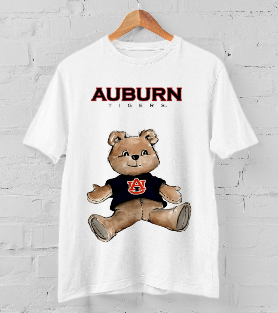 Auburn Tigers Teddy Bear AU Classic Cartoon T-Shirt