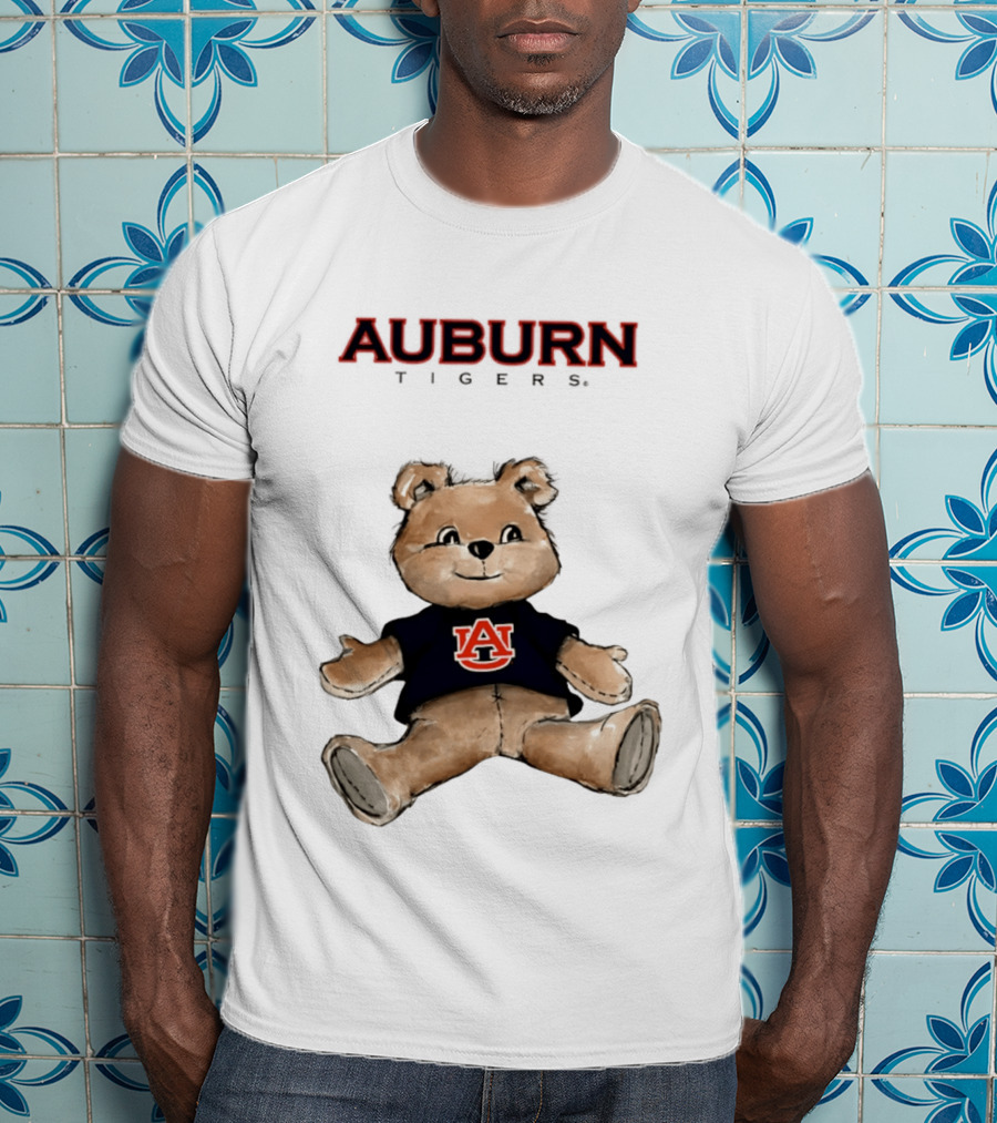 Auburn Tigers Teddy Bear AU Classic Cartoon T-Shirt
