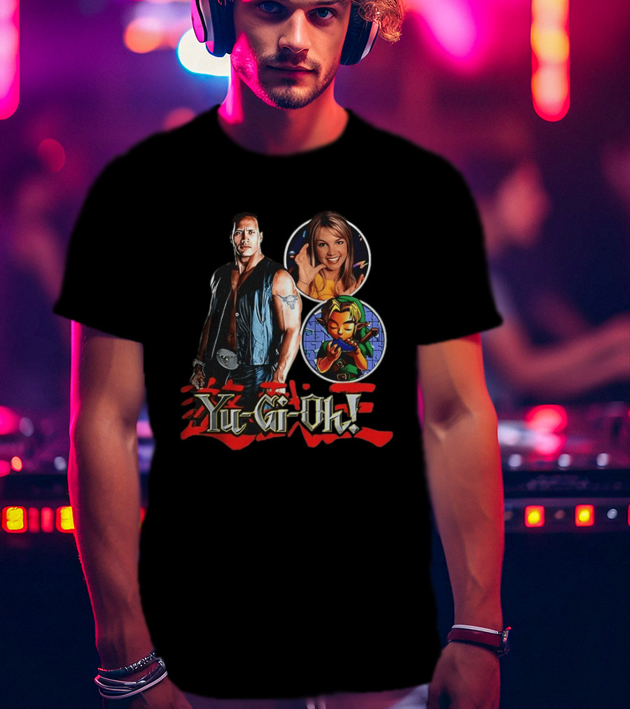 Dwayne Johnson Yu Gi Oh Legend Of Zelda Britney Spears T-Shirt