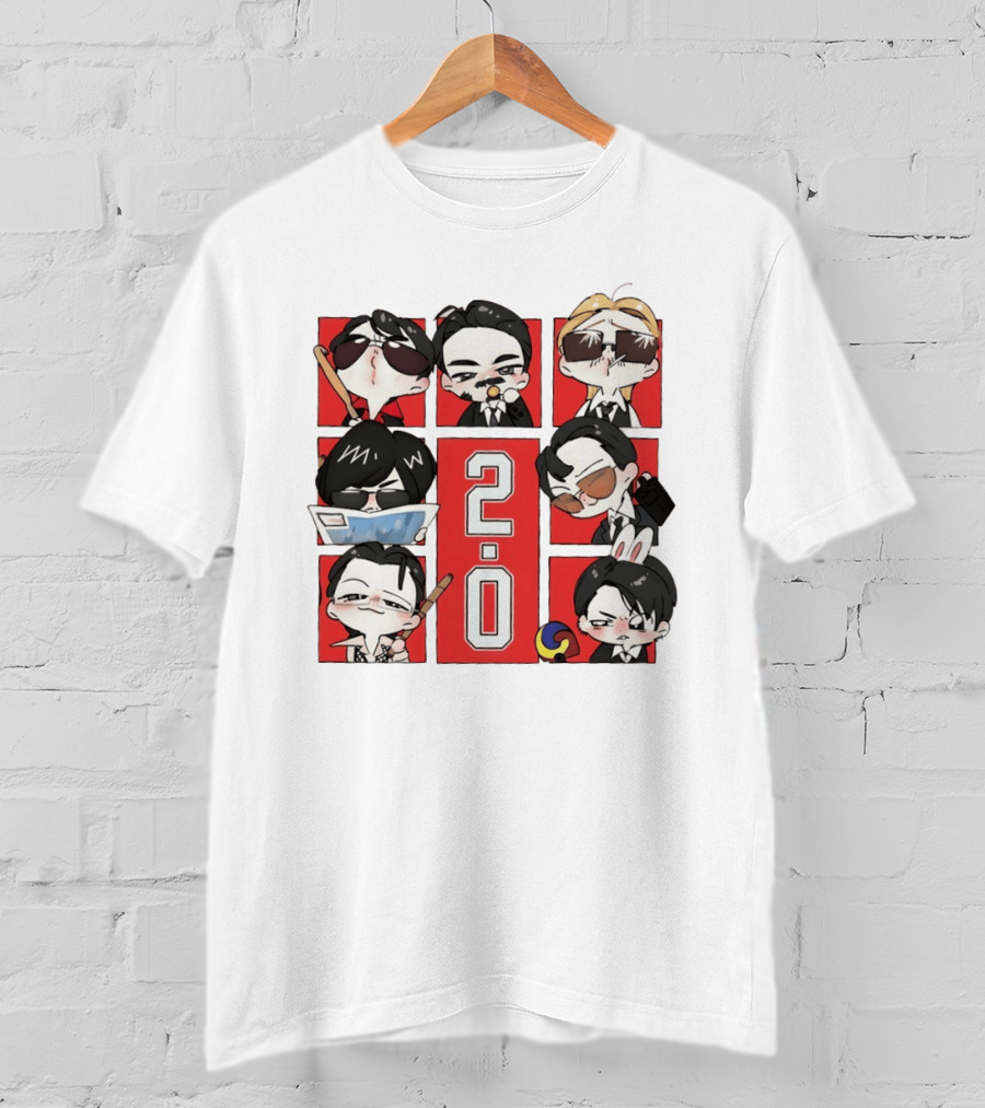 BTS 2.0 Chibi Characters Kpop Army Concert 2026 T-Shirt