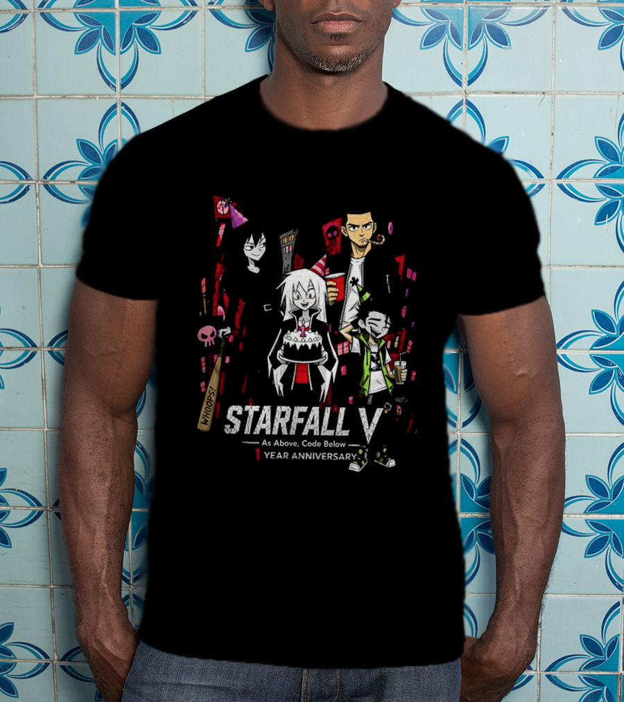 STARFALL V As Above Code Below 1 Year Anniversary Celebration T-Shirt