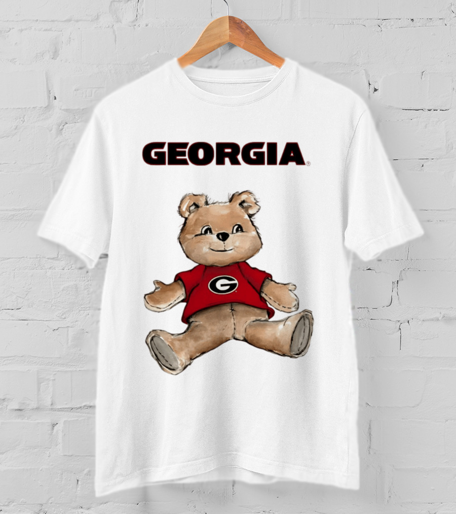 Georgia Bulldogs Teddy Bear With G Logo Classic Cartoon T-Shirt