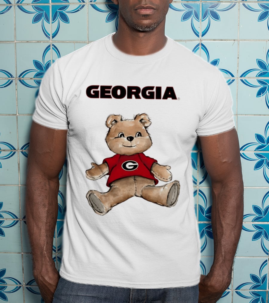 Georgia Bulldogs Teddy Bear With G Logo Classic Cartoon T-Shirt