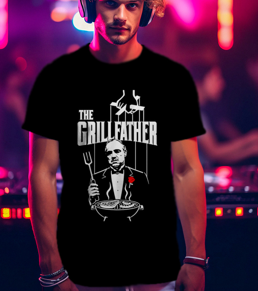 The Grillfather BBQ Cooking Humor T-Shirt