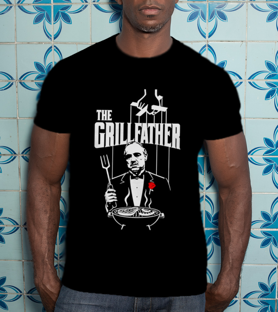 The Grillfather BBQ Cooking Humor T-Shirt