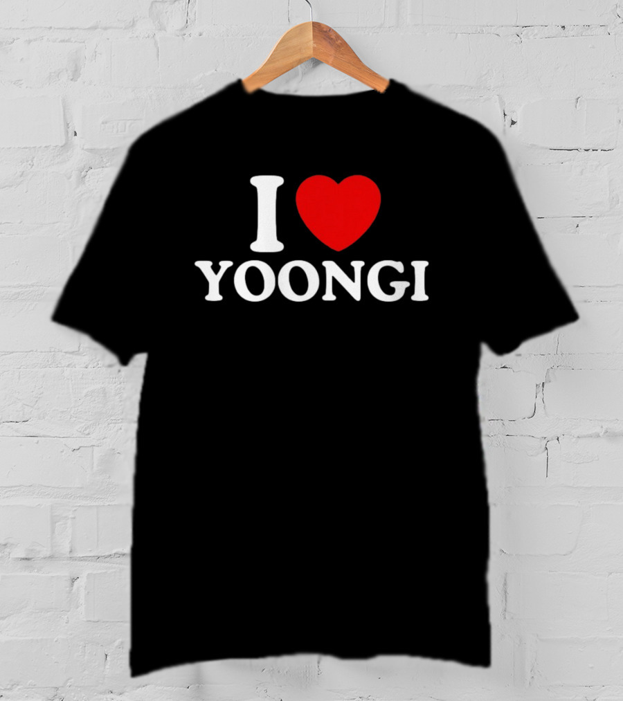 I Love Yoongi BTS Fan T-Shirt