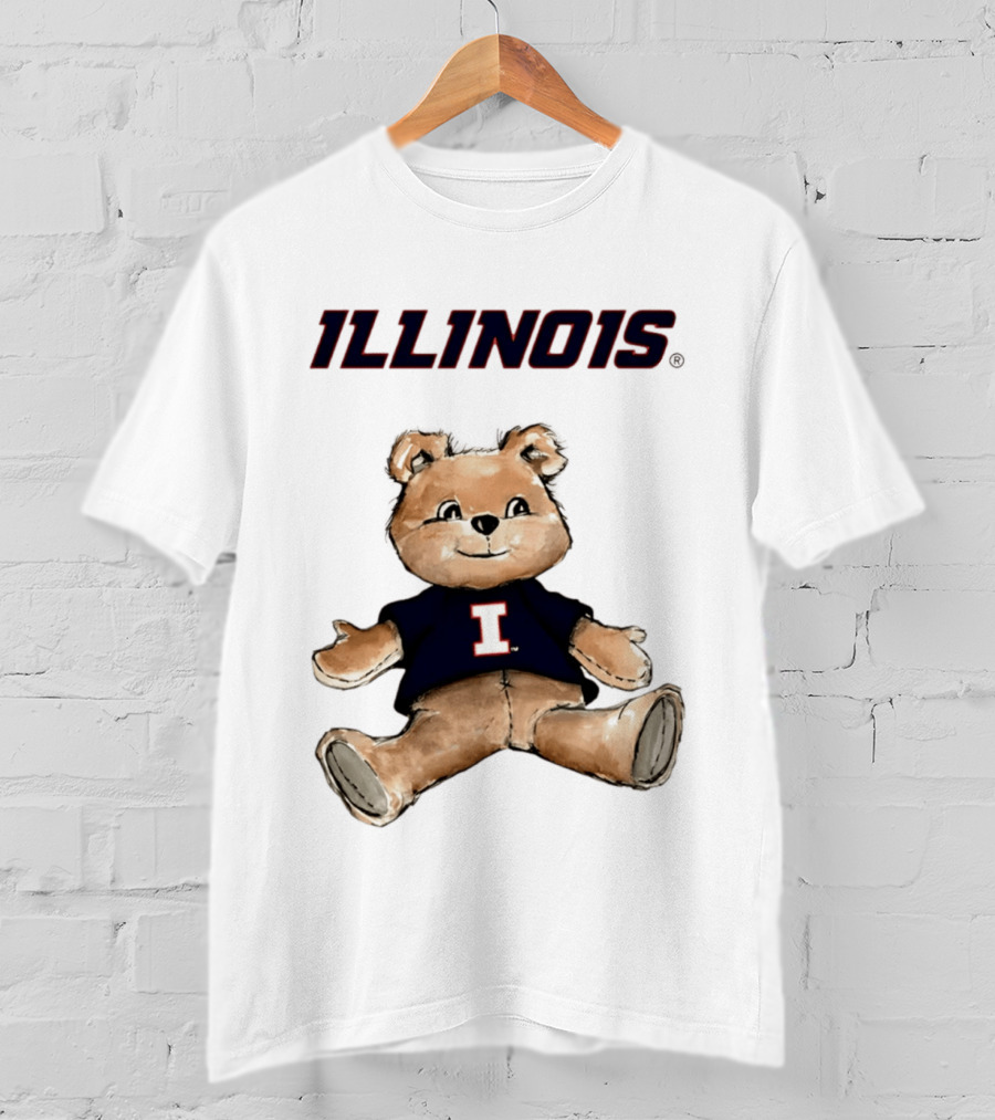 Illinois Fighting Illini Teddy Bear With I T-Shirt