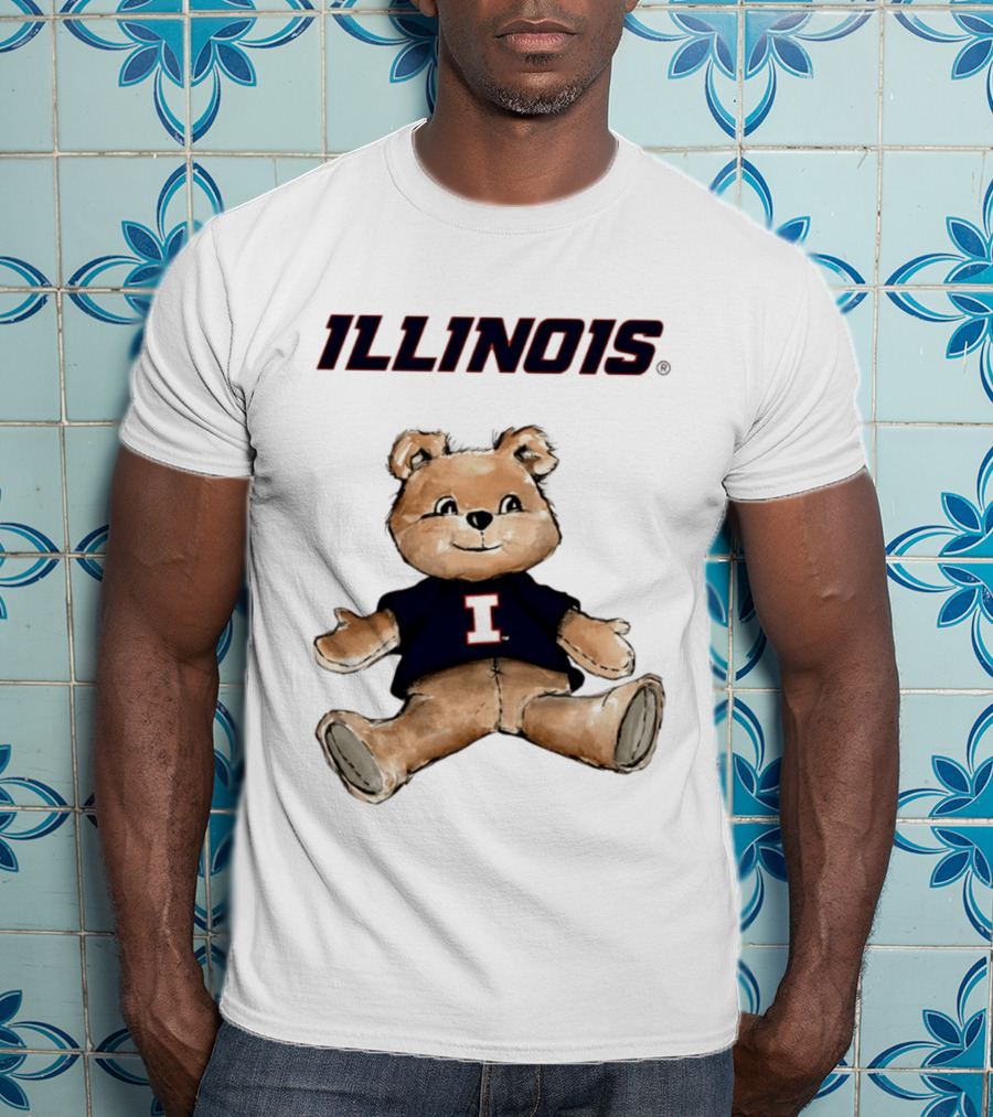 Illinois Fighting Illini Teddy Bear With I T-Shirt