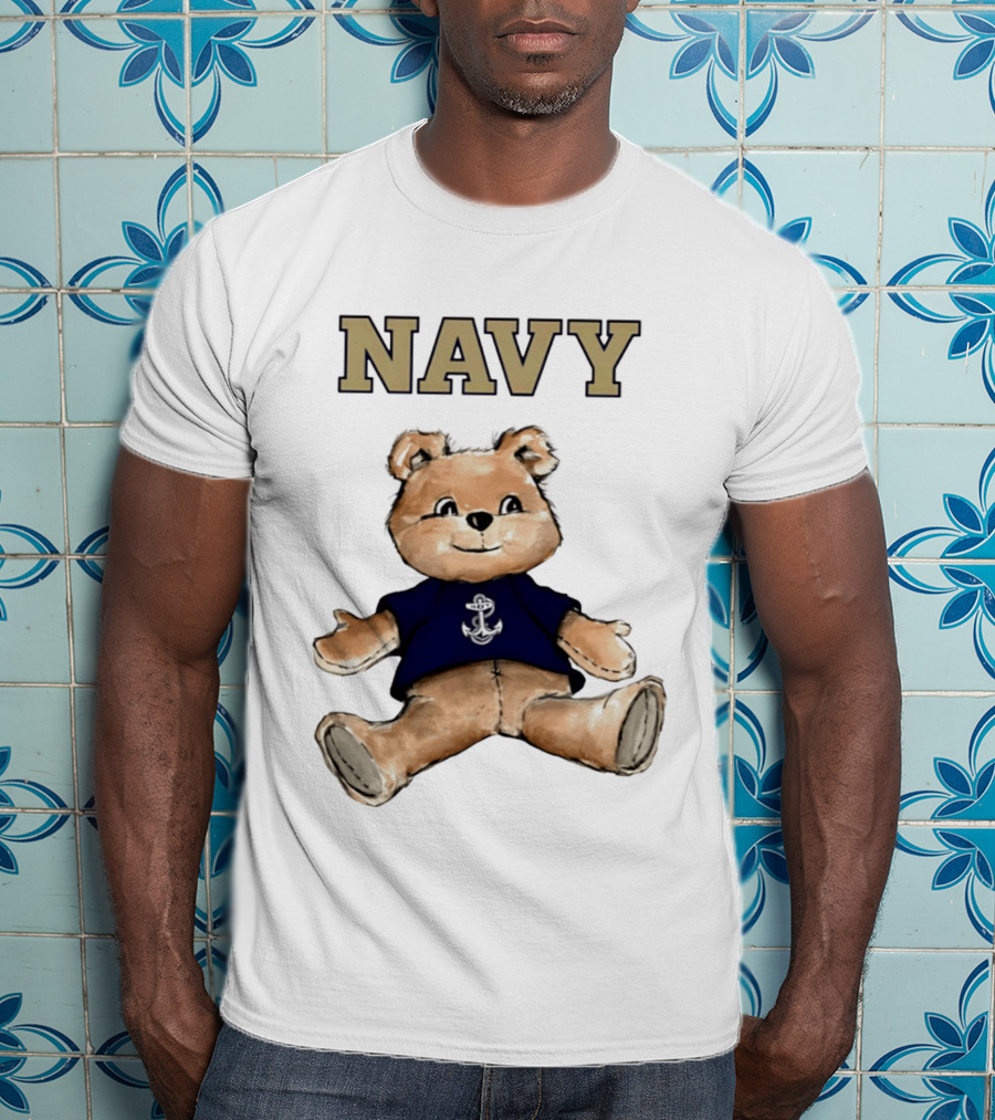 Navy Midshipmen Teddy Bear Anchor T-Shirt