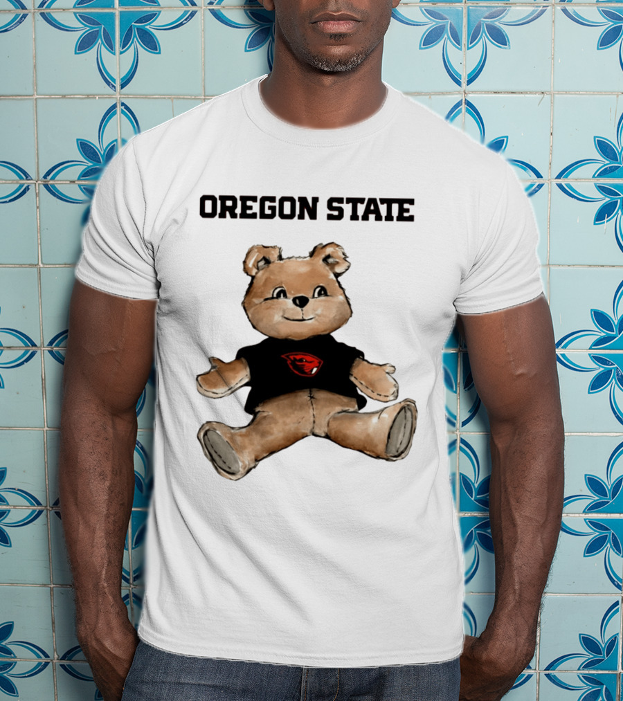 Oregon State Beavers Teddy Bear With Team T-Shirt