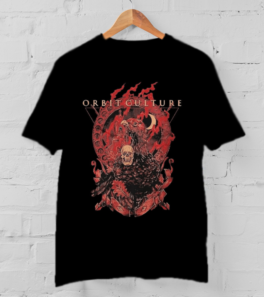 Orbit Culture Limited The Might Red Bird Chapter 1 Vintage Gothic Skull T-Shirt