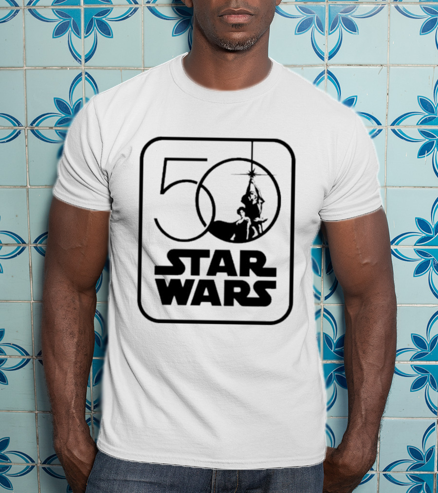 Star Wars 50th Anniversary Celebration Los Angeles 2027 Iconic Yoda And Lightsaber T-Shirt