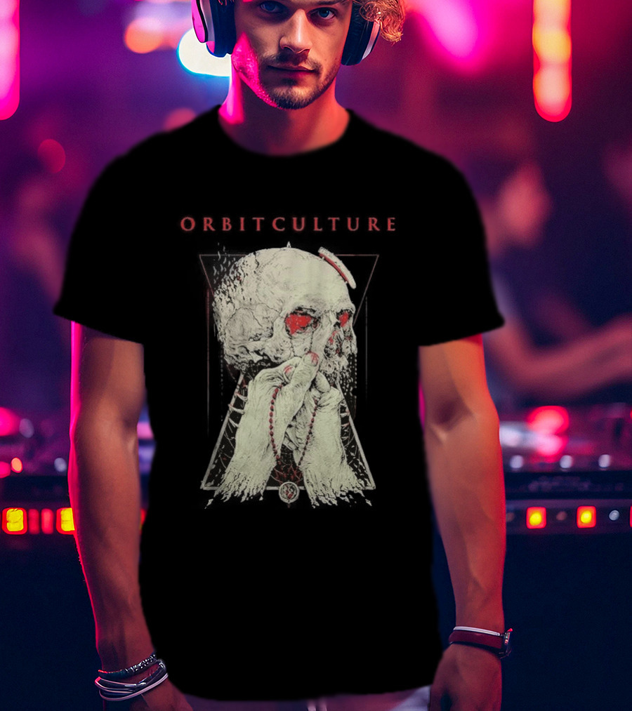Orbit Culture Limited Chapter 1 The Might Red Fog Skull And Rosary T-Shirt