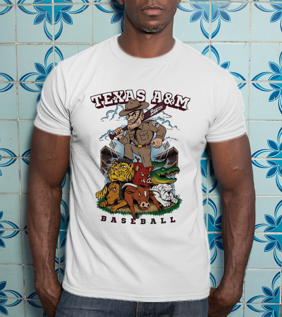 Texas A&M Sarge Baseball Rivalry Mascots T-Shirt