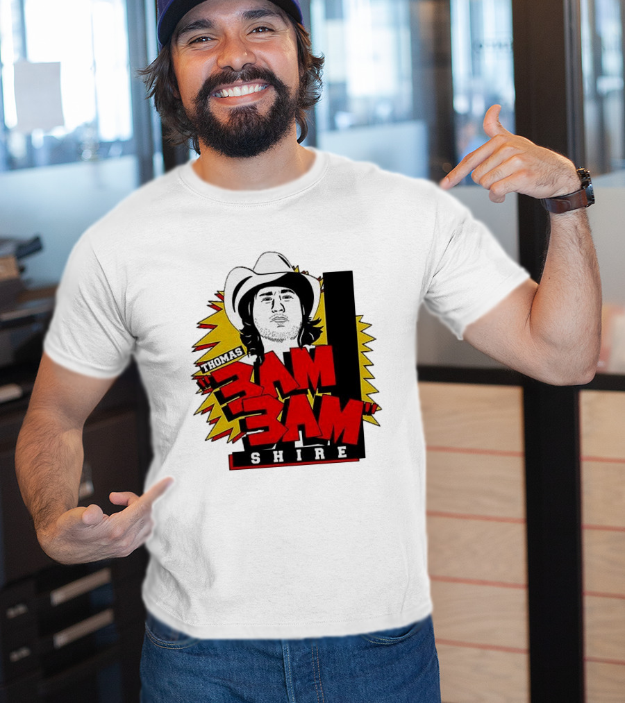 Thomas Shire 3AM 3AM Cowboy Hat Portrait Burst T-Shirt