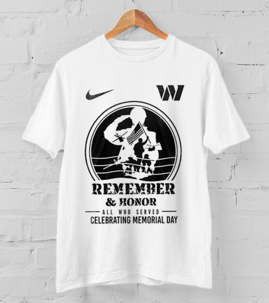 Nike Washington Commanders Remember And Honor All Gave Some Celebrating Memorial Day T-Shirt
