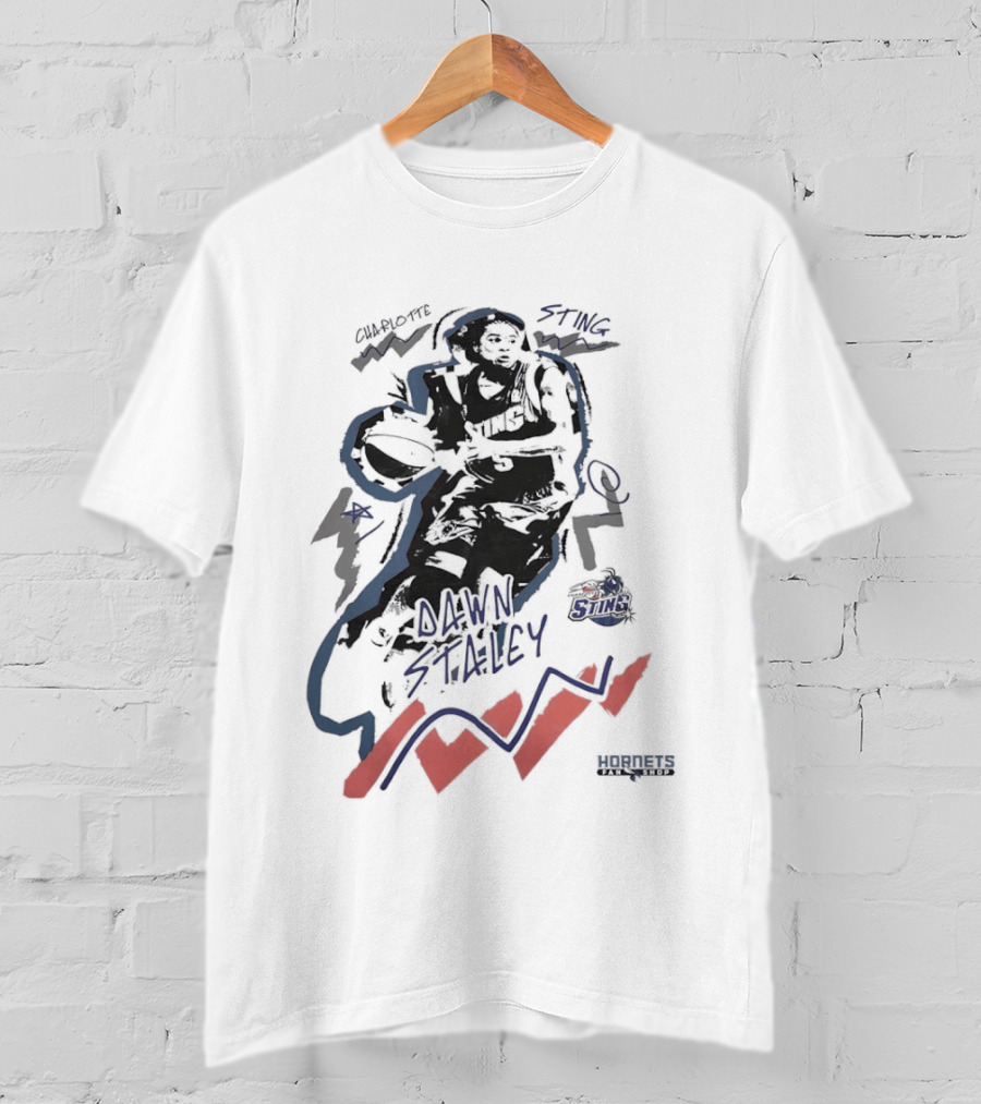 Dawn Staley Charlotte Hornets Basketball Player T-Shirt