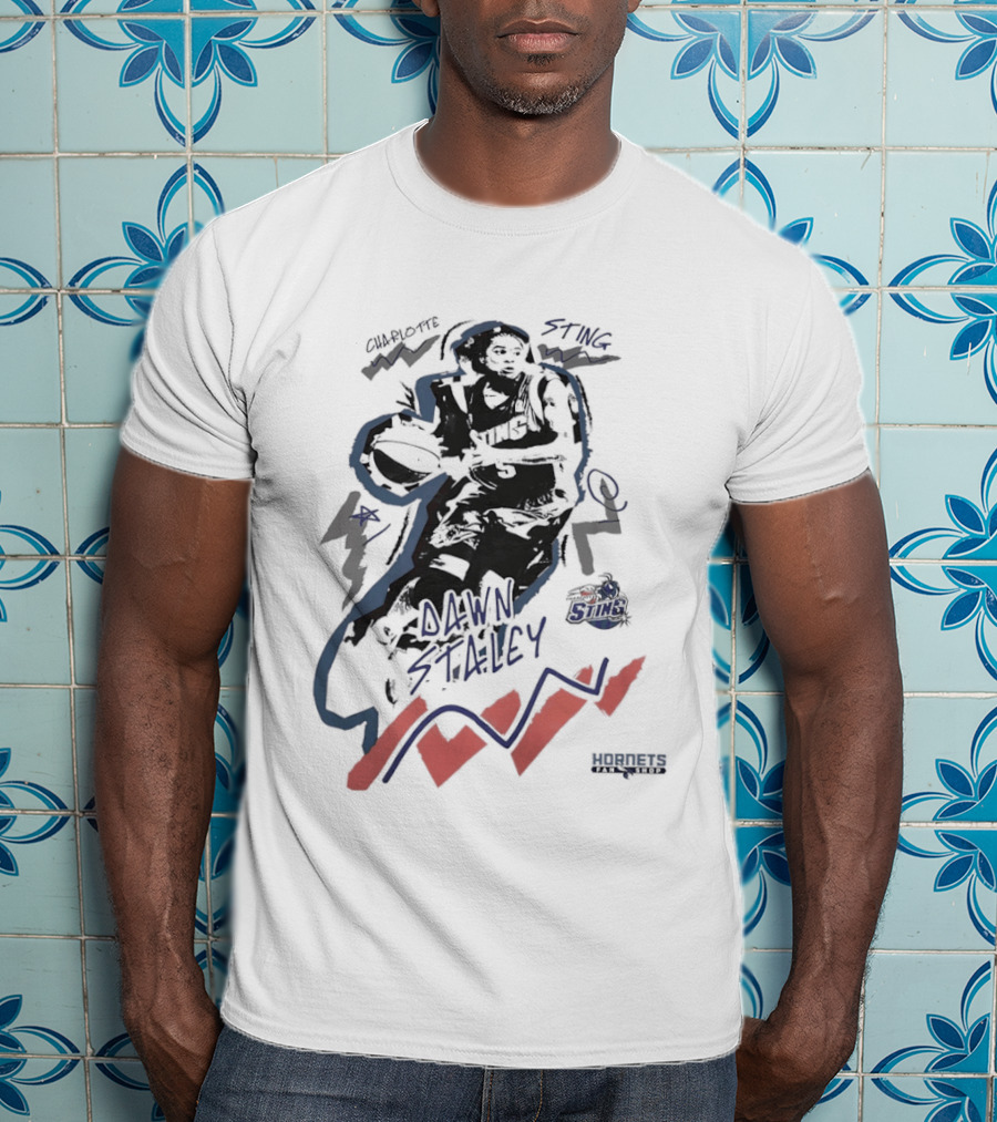 Dawn Staley Charlotte Hornets Basketball Player T-Shirt