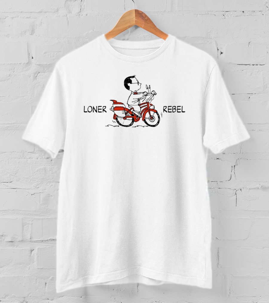 Pee Wee Herman Loner Rebel Motorcycle Ride T-Shirt