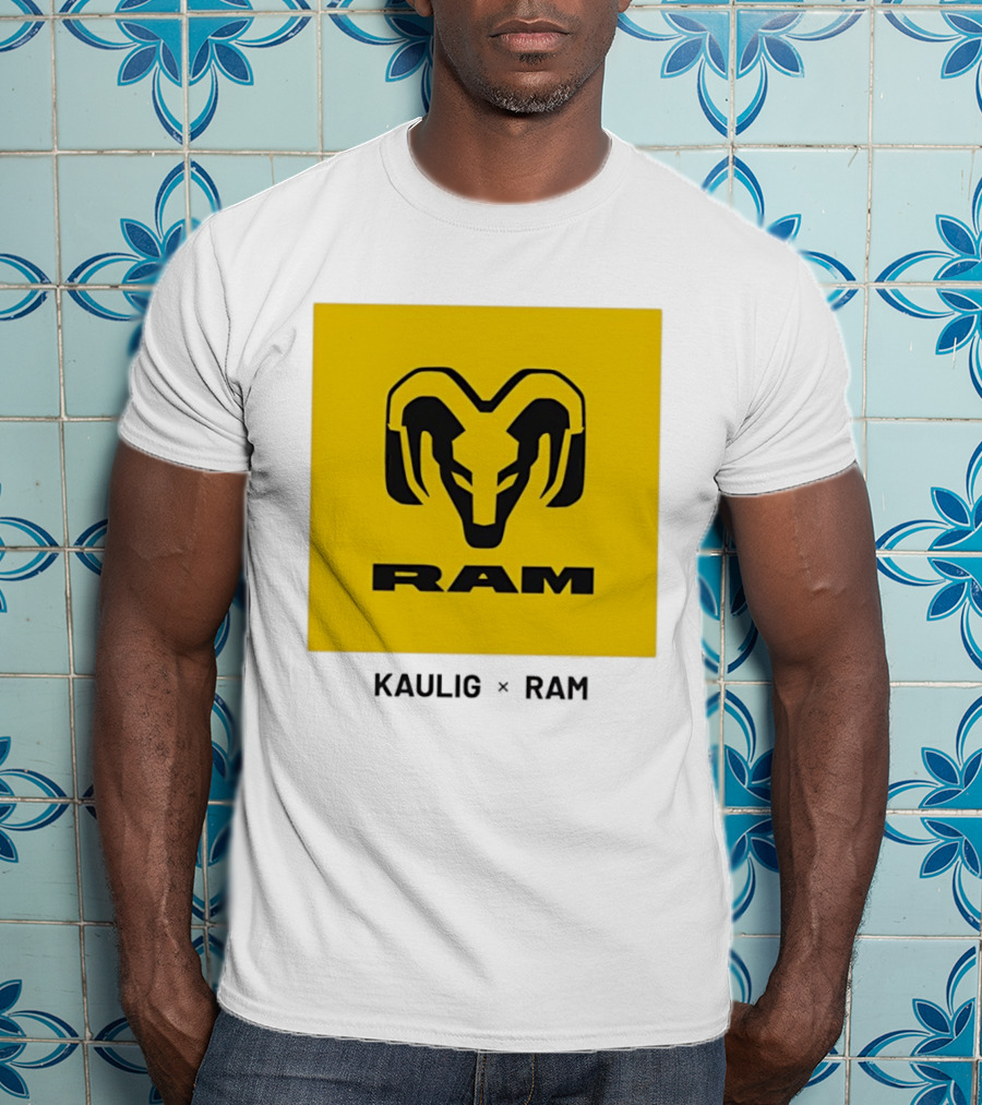 KAULIG X RAM Bold Yellow Icon Collaboration T-Shirt
