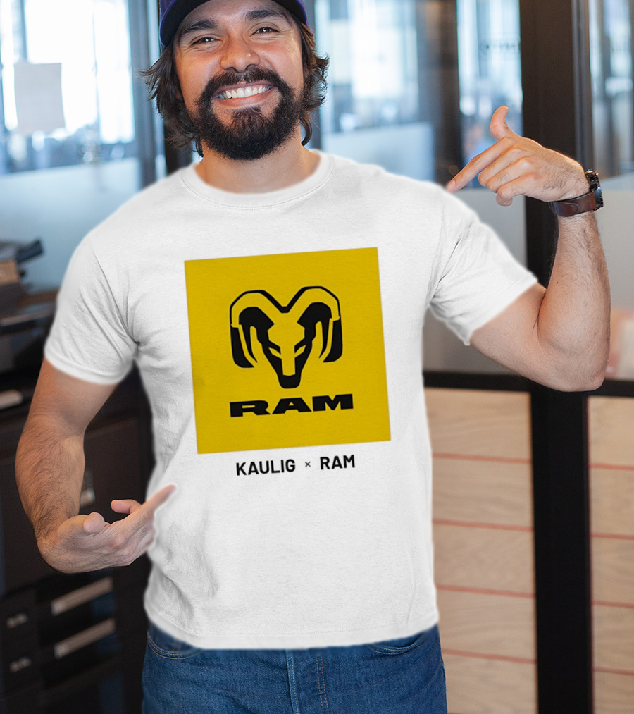 KAULIG X RAM Bold Yellow Icon Collaboration T-Shirt