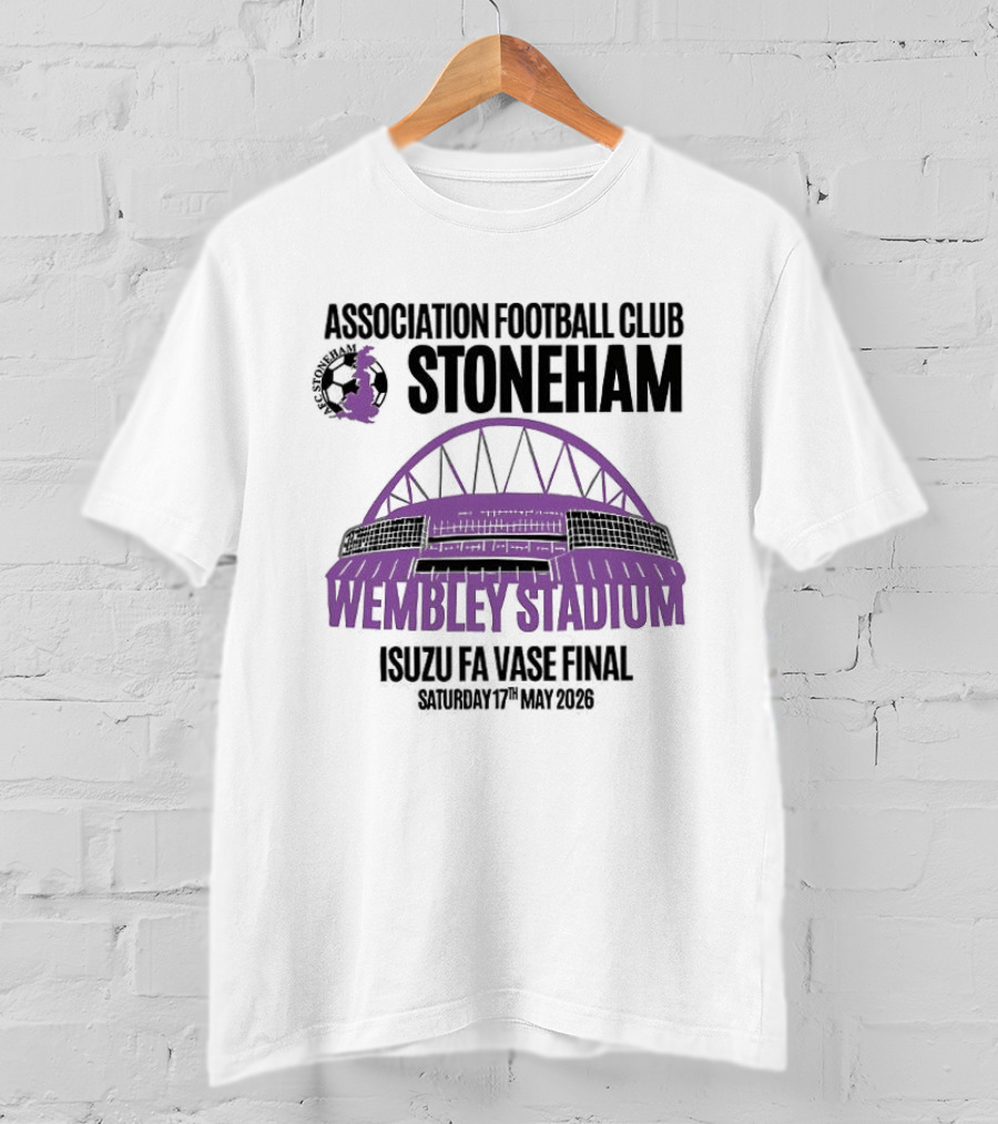 Association Football Club Stoneham Wembley Stadium Isuzu FA Vase Final 20th May 2024 T-Shirt