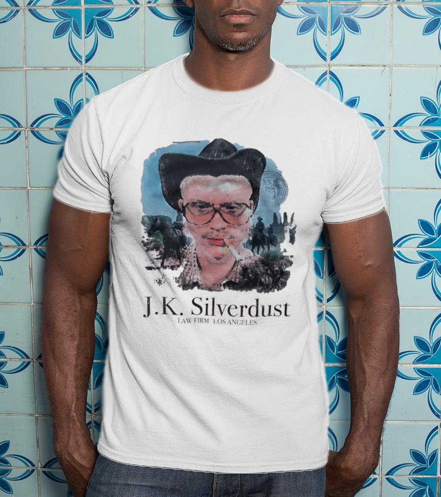 JK Silverdust Cowboy Los Angeles Vintage Style Smoking T-Shirt