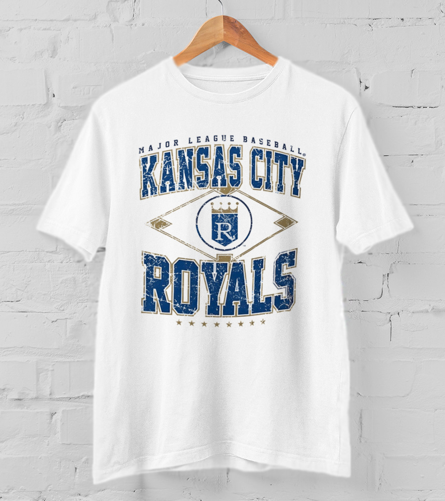 Kansas City Royals Major League Baseball Cooperstown Vintage Diamond T-Shirt