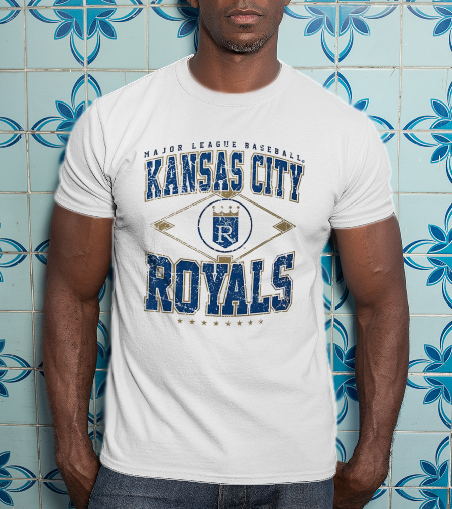 Kansas City Royals Major League Baseball Cooperstown Vintage Diamond T-Shirt