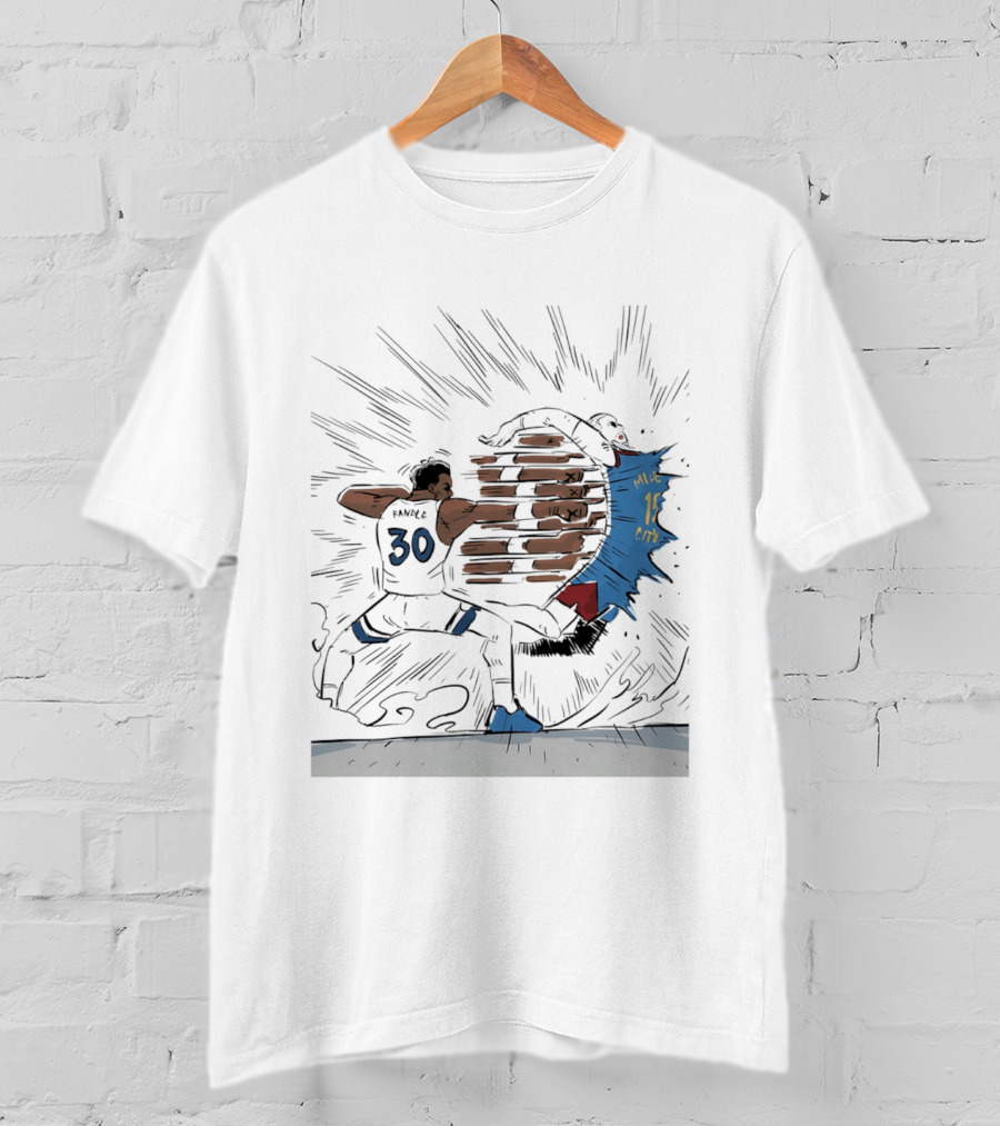 Randle Timberwolves Vs Jokic Nuggets Comic Style Slam Dunk Action T-Shirt