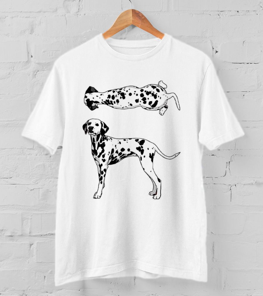 Dalmatian Dog Illustrations Standing And Lying T-Shirt