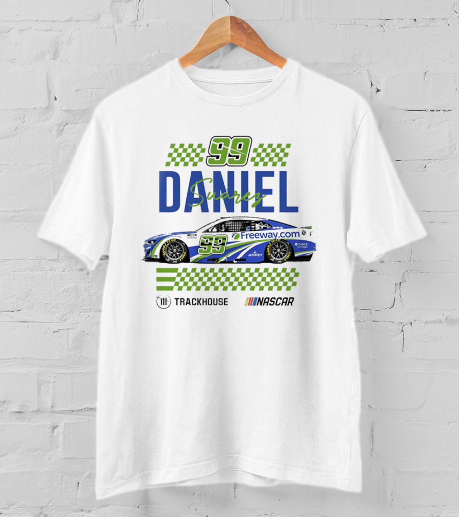 Daniel Suarez 99 Trackhouse Racing Nascar Freeway.com T-Shirt