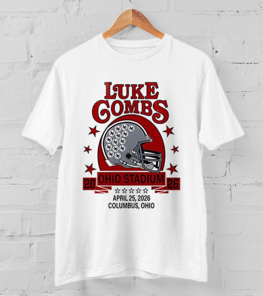 Luke Combs Ohio Stadium 2026 My Kinda Saturday Night Tour Buckeyes She Got The Best Of Me T-Shirt