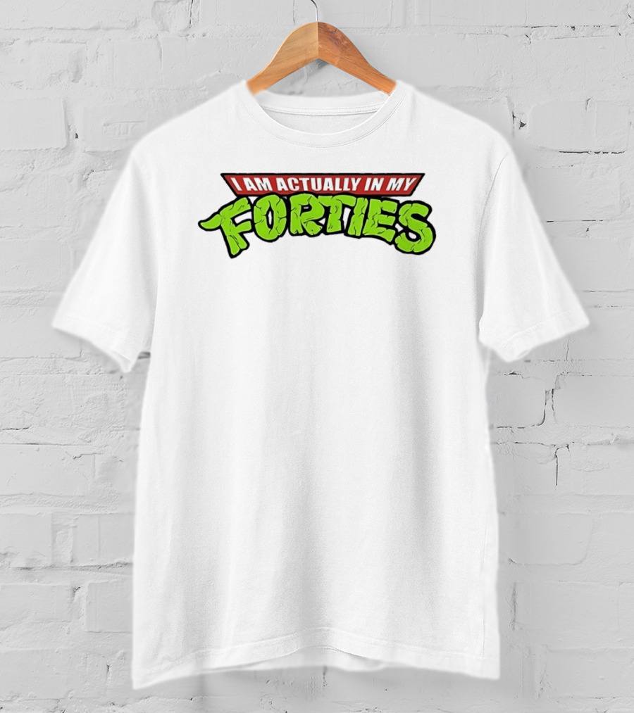 I Am Actually In My Forties Retro Hero T-Shirt