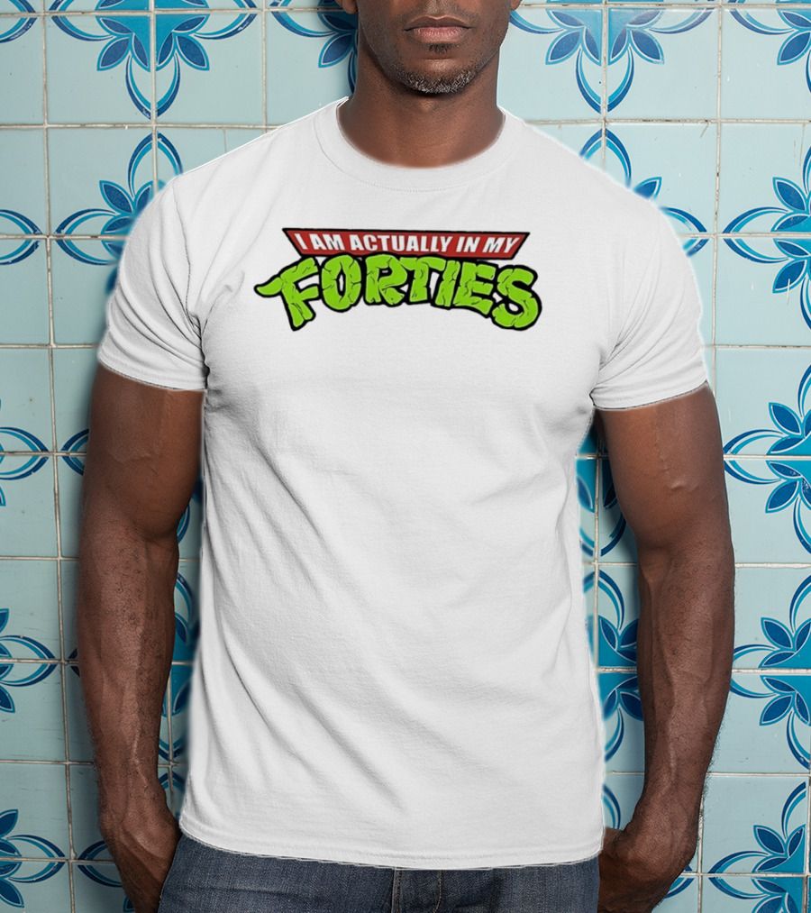 I Am Actually In My Forties Retro Hero T-Shirt