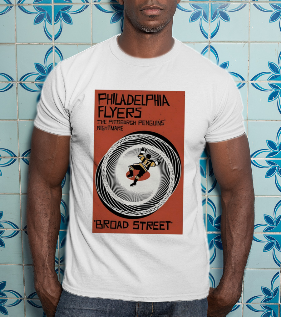 Philadelphia Flyers Broad Street Rivalry The Pittsburgh Penguins Nightmare T-Shirt