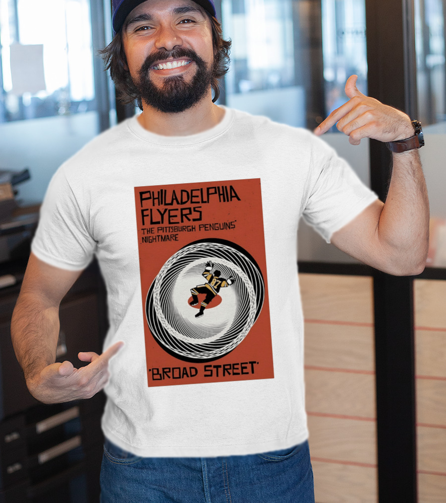 Philadelphia Flyers Broad Street Rivalry The Pittsburgh Penguins Nightmare T-Shirt