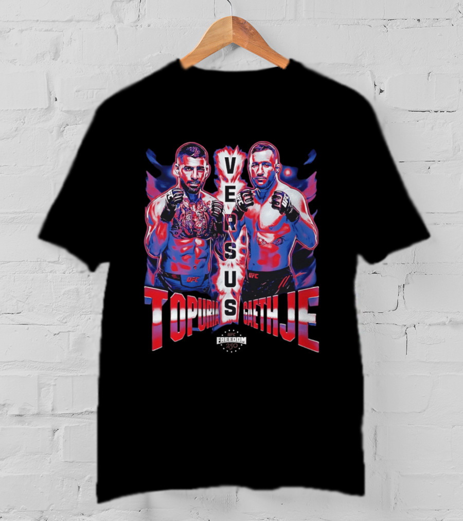 Ilia Topuria Versus Justin Gaethje UFC 250 Matchup T-Shirt