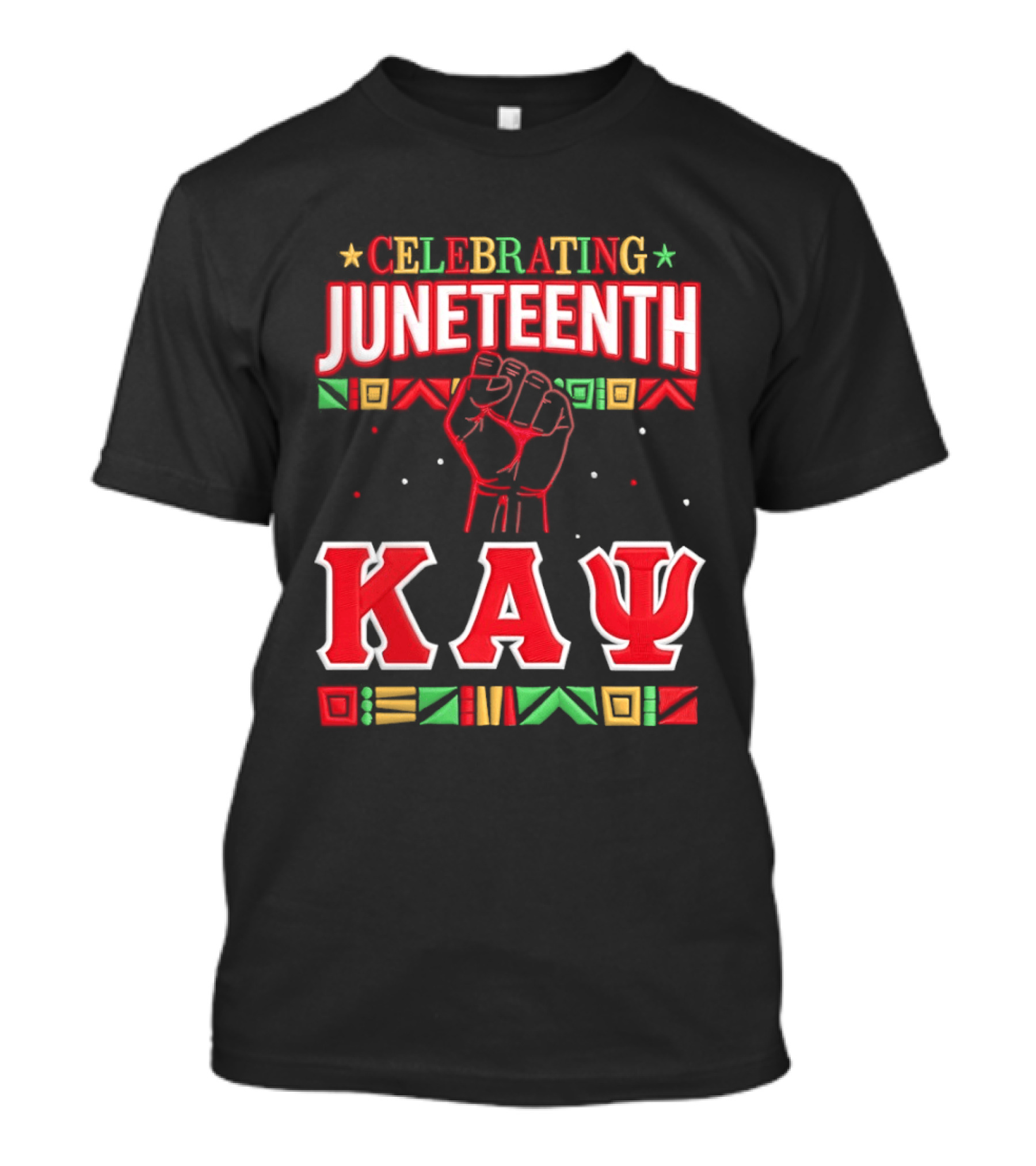 Celebrating Juneteenth Kay Fist Symbol African T-Shirt