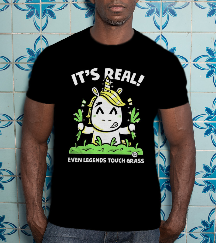 It's Real Even Legends Touch Grass Unicorn T-Shirt