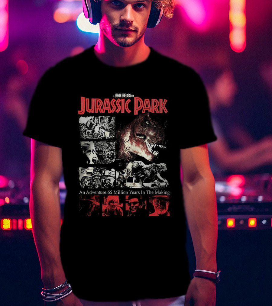 Jurassic Park Adventure 65 Million Years In The Making 1993 T-Shirt