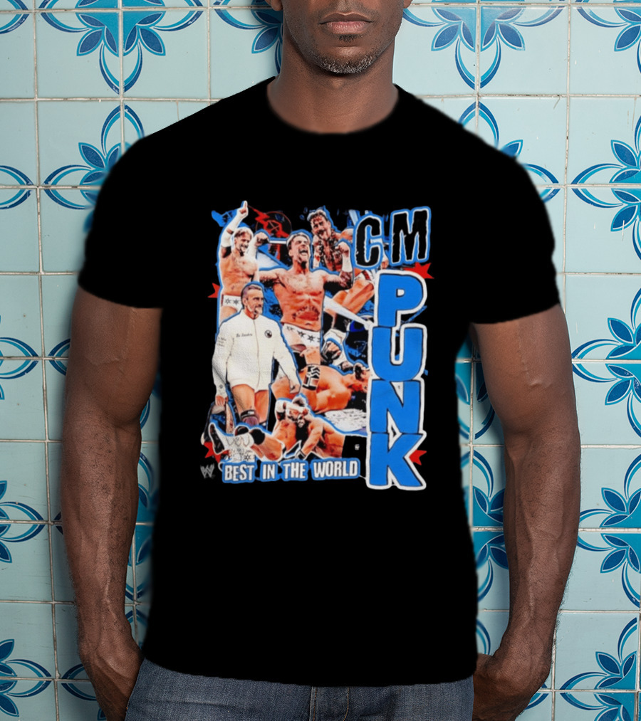 CM Punk Best In The World Pro Wrestling Collage CM Punk T-Shirt