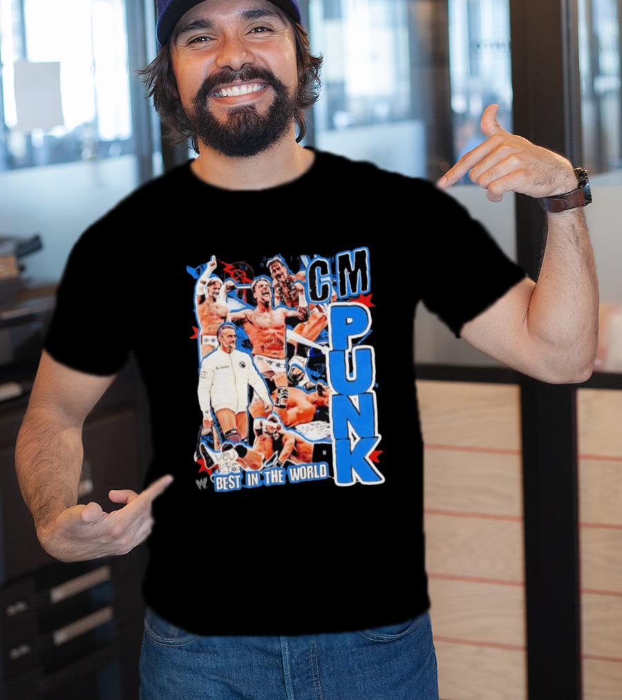 CM Punk Best In The World Pro Wrestling Collage CM Punk T-Shirt