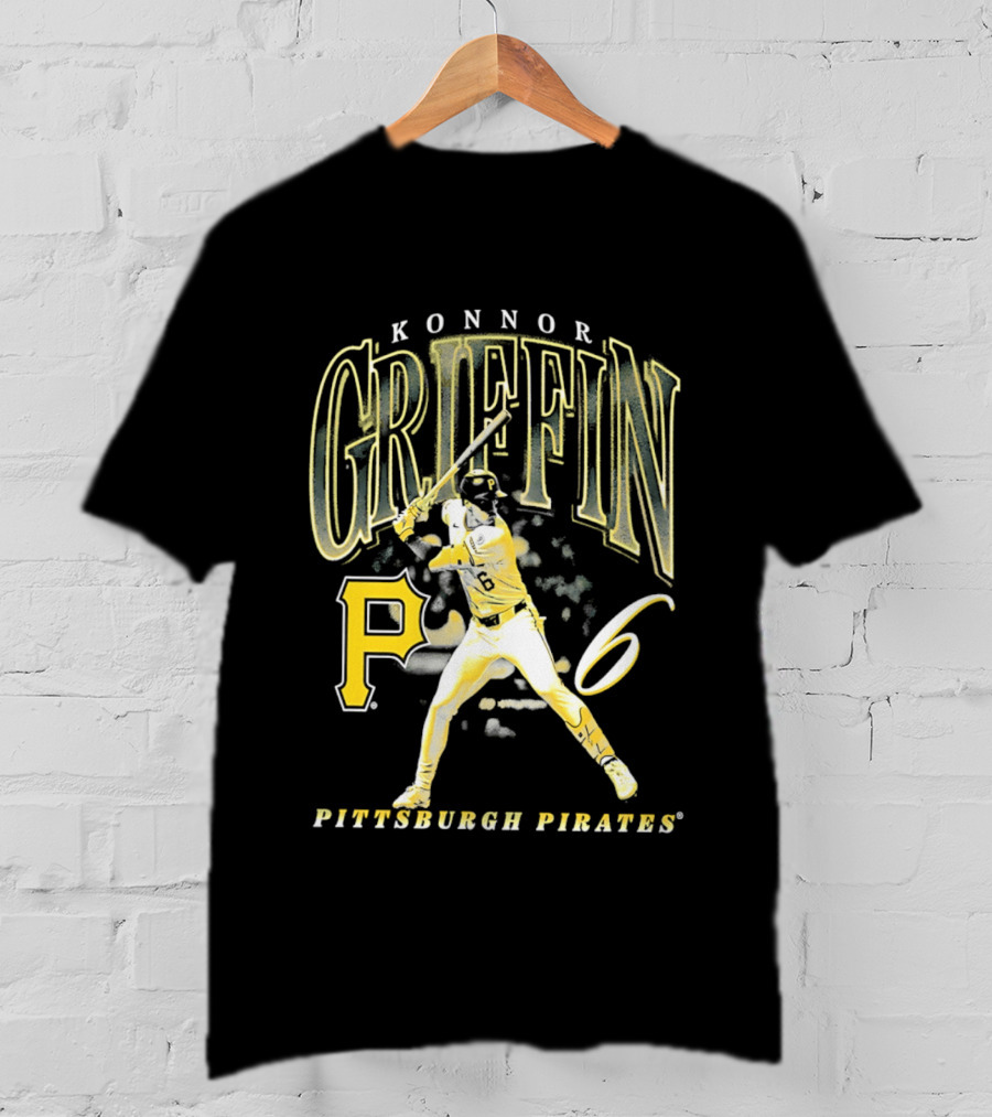 Konnor Griffin 6 Pittsburgh Pirates Baseball Swing Iconic P T-Shirt