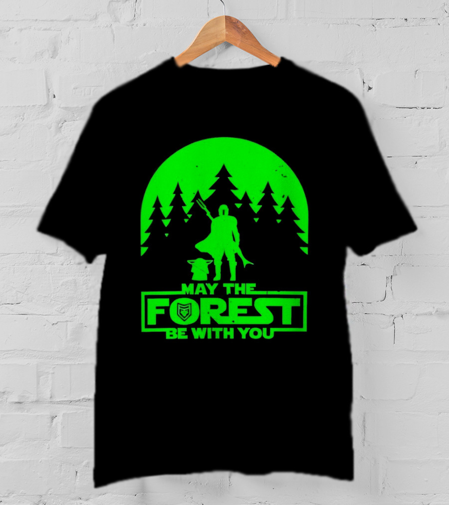 May The Forest Be With You Star Wars Trees And Characters T-Shirt