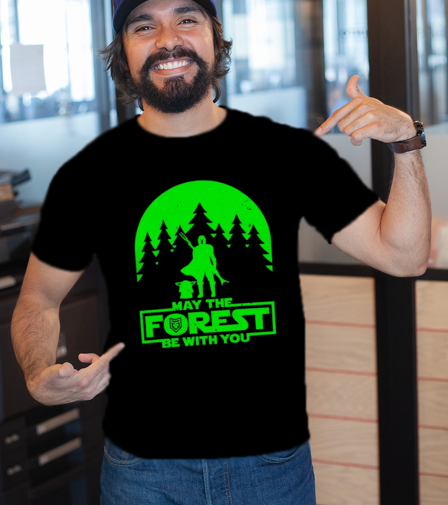 May The Forest Be With You Star Wars Trees And Characters T-Shirt